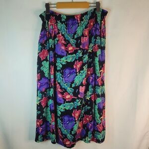 Hibiscus Vintage Floral Women's Skirt